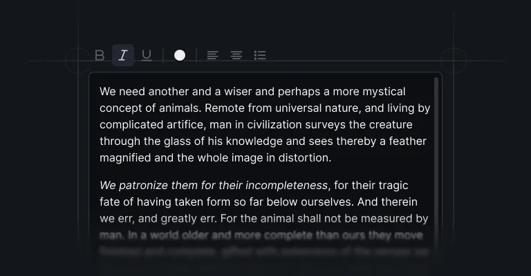 Rich text editors